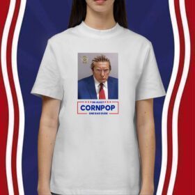Trump Mugshot Re-Elect Cornpop One Bad Dude Women Shirt