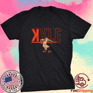 Kyle Harrison Gets K's Tee Shirt