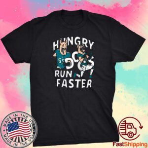 Lane Johnson And Chris Long Hungry Dogs Run Faster Philadelphia Eagles Tee Shirt