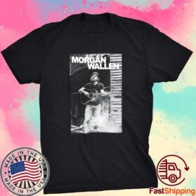 Morgan Wallen Guitar Photo Tee Shirt