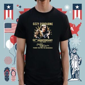 Ozzy Osbourne 56th Anniversary 1967-2023 Thank You For The Memories Signatures Shirt