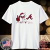 Snoopy Atlanta Braves Peace Love Braves Tee Shirt