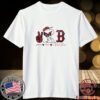 Snoopy Boston Red Sox Peace Love Red Sox Tee Shirt