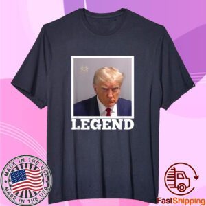 TRUMP MUGSHOT LEGEND President Trump 2024 Fulton Tee Shirt