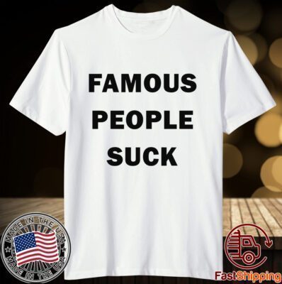 Travis Barker Famous People Suck Tee Shirt