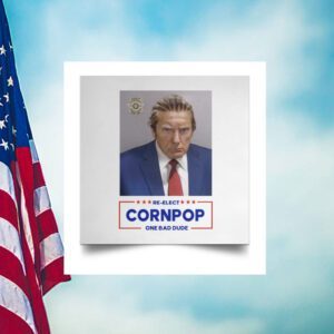 Donald Trump Mugshot Re-Elect Cornpop One Bad Dude Black Mugs