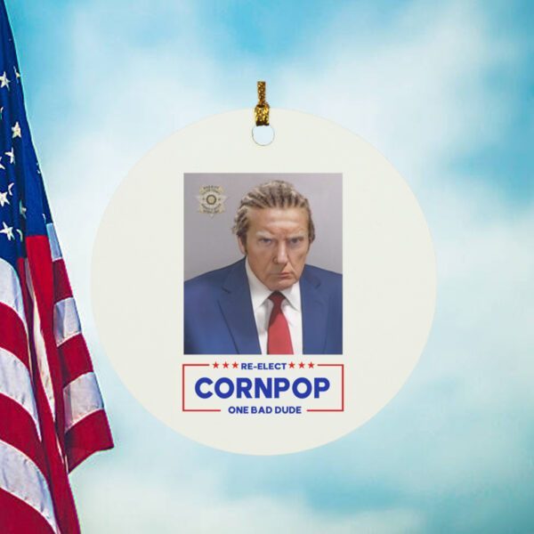 Donald Trump Mugshot Re-Elect Cornpop One Bad Dude Black Mugs