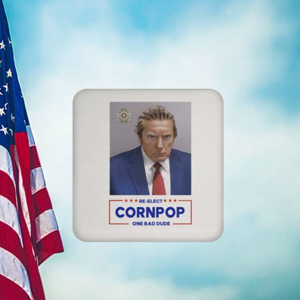 Donald Trump Mugshot Re-Elect Cornpop One Bad Dude Black Mugs