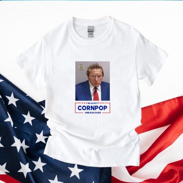 Donald Trump Mugshot Re-Elect Cornpop One Bad Dude Cap