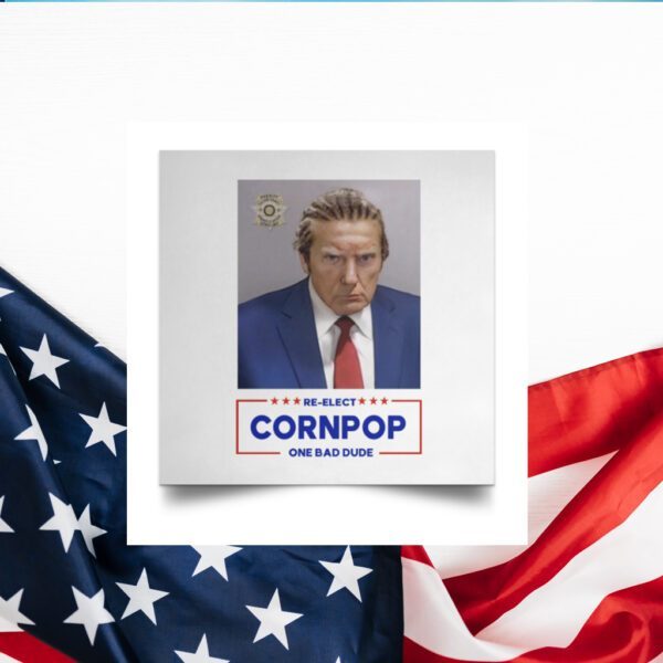 Donald Trump Mugshot Re-Elect Cornpop One Bad Dude Cap