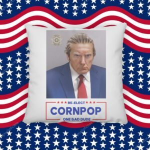 Donald Trump Mugshot Re-Elect Cornpop One Bad Dude Ornament