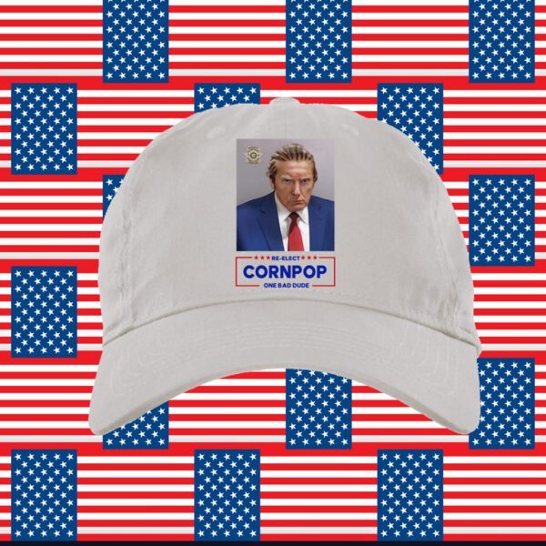 Donald Trump Mugshot Re-Elect Cornpop One Bad Dude Poster