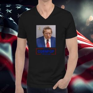 Donald Trump Mugshot Re-Elect Cornpop One Bad Dude Sleeveless Crop Shirt