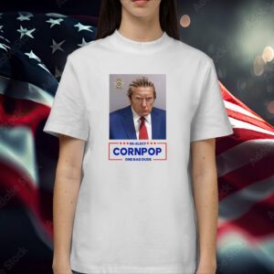 Donald Trump Mugshot Re-Elect Cornpop One Bad Dude Sleeveless Crop Shirt