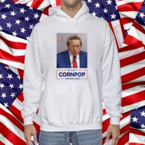 Donald Trump Mugshot Re-Elect Cornpop One Bad Dude Sticker