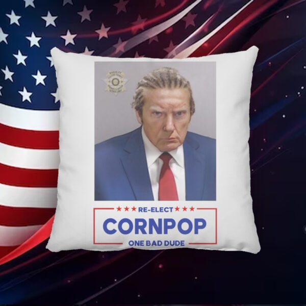 Donald Trump Mugshot Re-Elect Cornpop One Bad Dude Sweatshirts