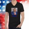 Donald Trump Mugshot Re-Elect Cornpop One Bad Dude V-neck T-Shirt