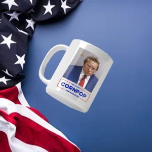 Donald Trump Mugshot Re-Elect Cornpop One Bad Dude White Mugs