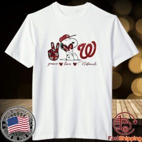 Washington Nationals Peace Love Nationals Snoopy 2023 Shirt