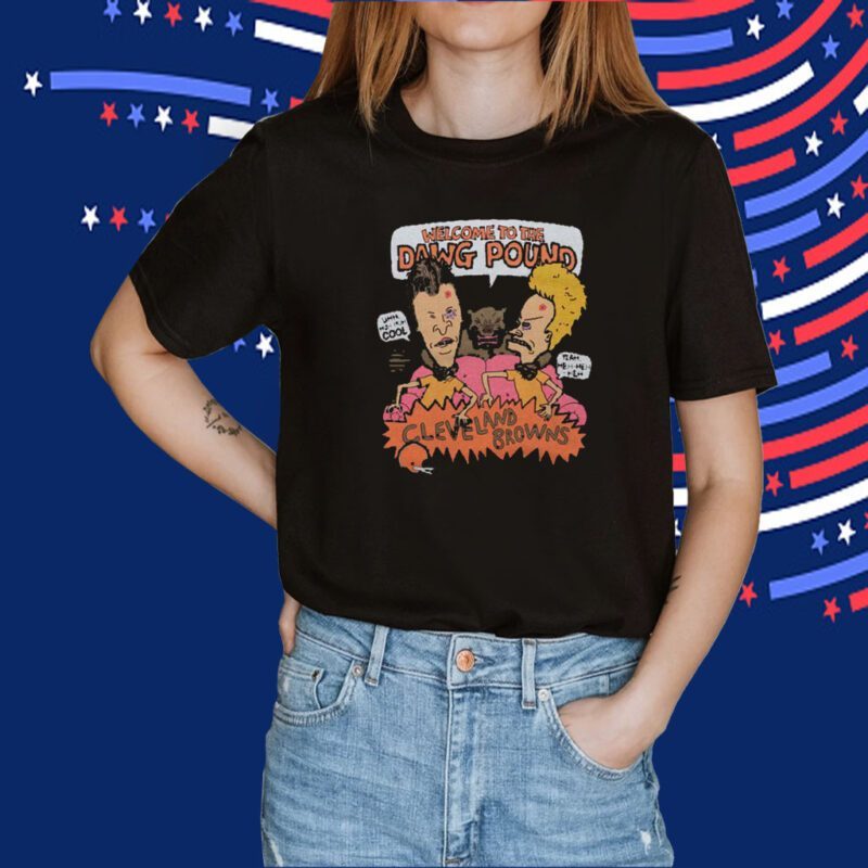 Beavis And Butthead X Cleveland Browns Dawg Pound 2023 Shirt