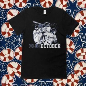 Mookie Betts Freddie Freeman Clayton Kershaw Blue October TShirt