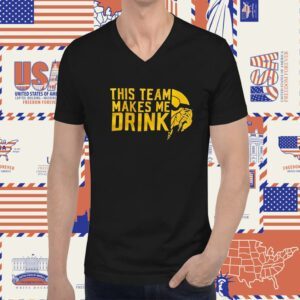 Minnesota Vikings This Team Makes Me Drink Tee Shirt