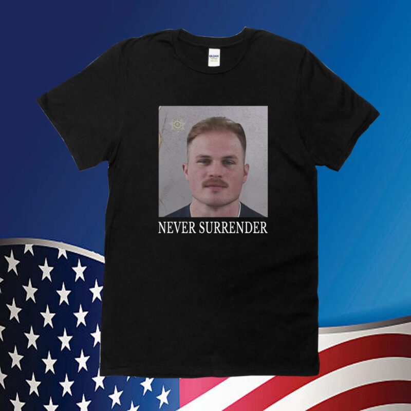 Zach Bryan Never Surrender Mugshot Shirt