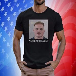 Zach Bryan Mugshot Never Surrender Mugshot T-Shirt