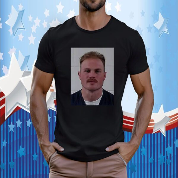 Zach Bryan Mugshot In Zach We Trust T Shirt