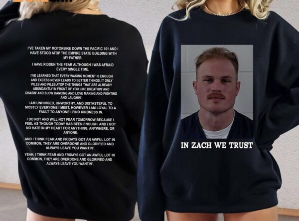 Zach Bryan Mugshot Craig County Jail T-Shirt