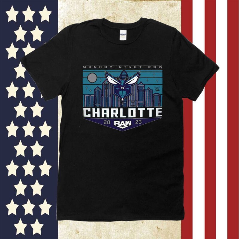 Sportiqe Monday Night Raw X Charlotte Hornets Official T-Shirt