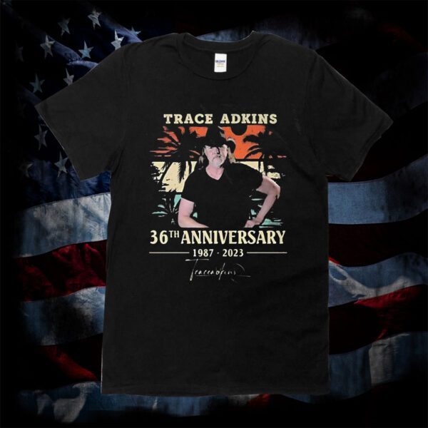 Trace Adkins 36th Anniversary 1987 – 2023 Signature Retro Shirt