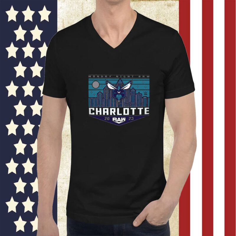 Sportiqe Monday Night Raw X Charlotte Hornets Official T-Shirt