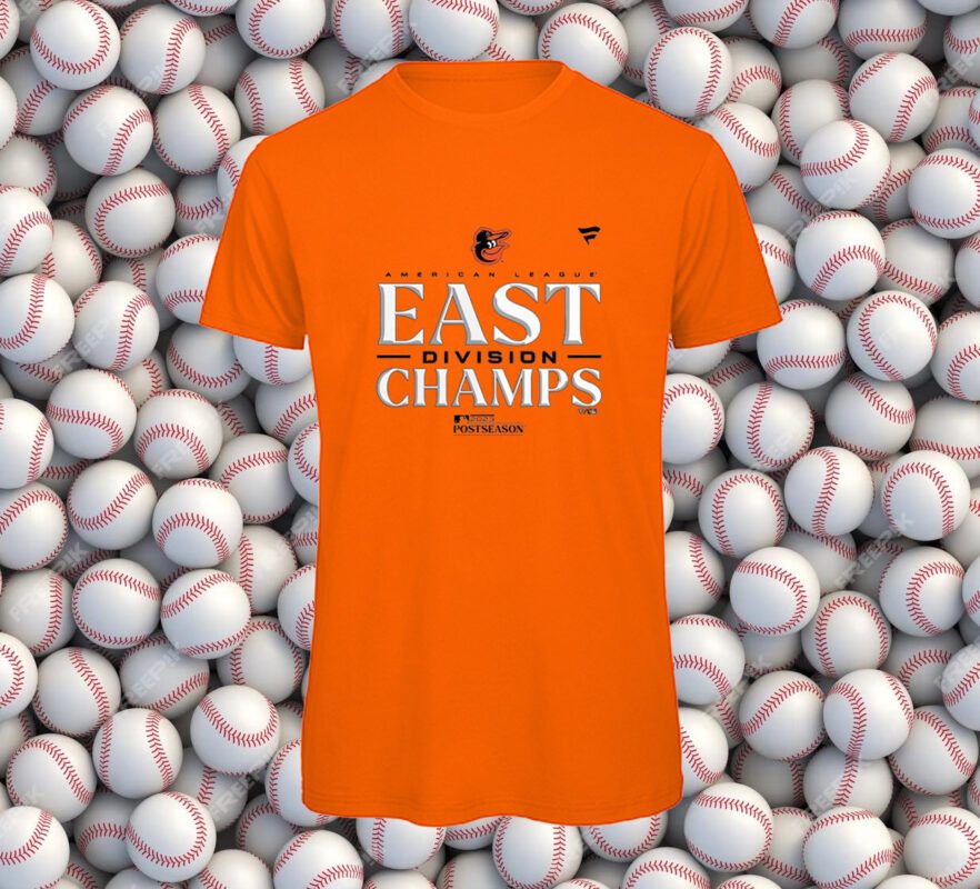 Baltimore Orioles Al East Champions 2023 Orange Tee Shirt