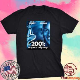 Bugs Bunny Michael Jordan 2001 A Space Odyssey Tee Shirt