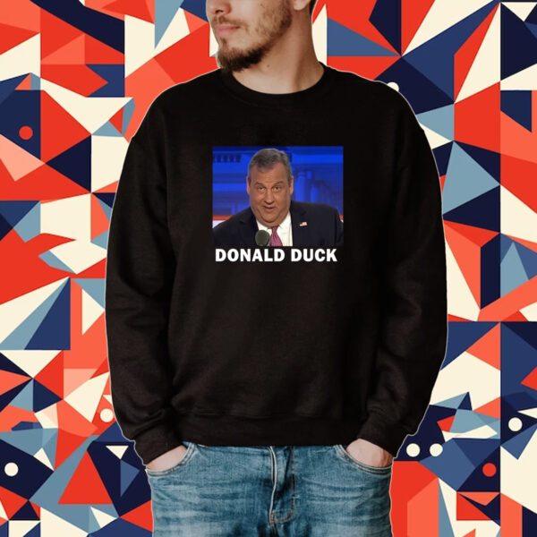 Donald Duck Chris Christie Tee Shirt