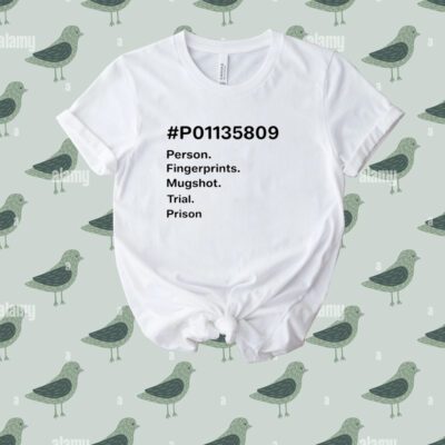 Emily Winston P01135809 Person Fingerprints Mugshot Trial Prison Tee Shirt