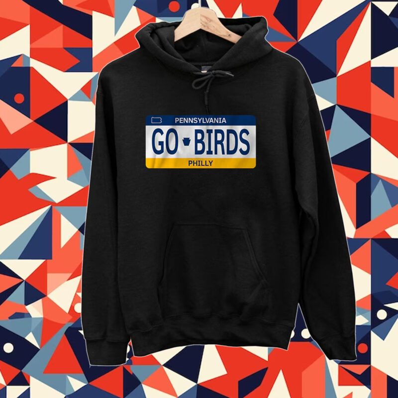 Go Birds License Plate Tee Shirt