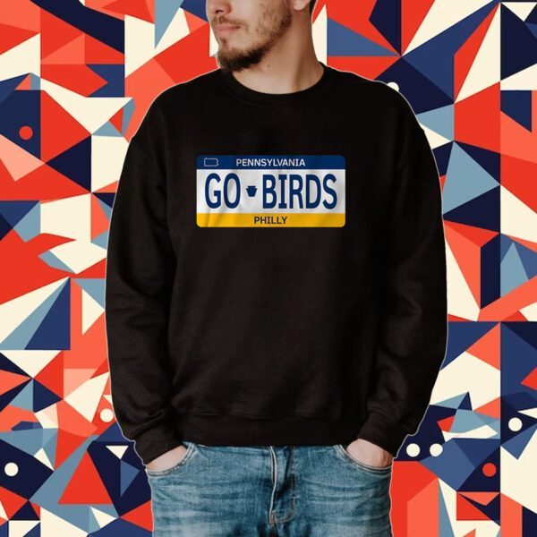 Go Birds License Plate Tee Shirt