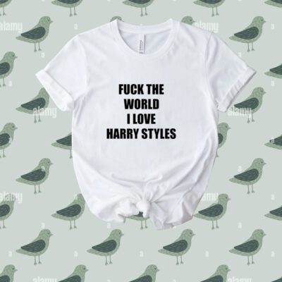 Hazzastylesq Fuck The World I Love Harry Styles Tee Shirt