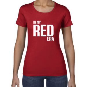 In My Red Era Taylor Swift Inspired Tee Shirt