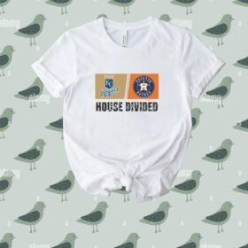 Kansas City Royals vs Houston Astros House Divided Tee Shirt