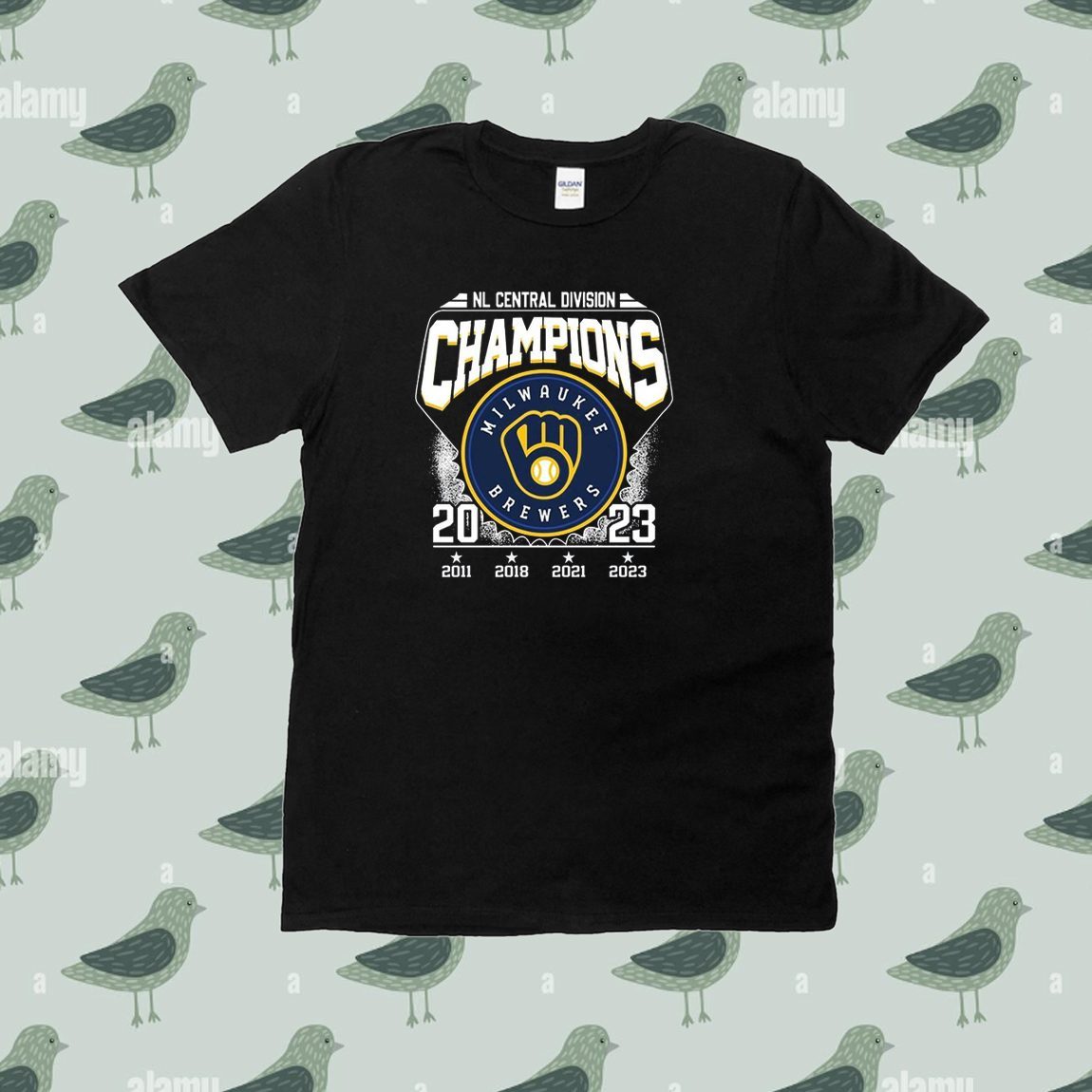 Milwaukee Brewers Nl Central Champs Cinched T-shirt,Sweater
