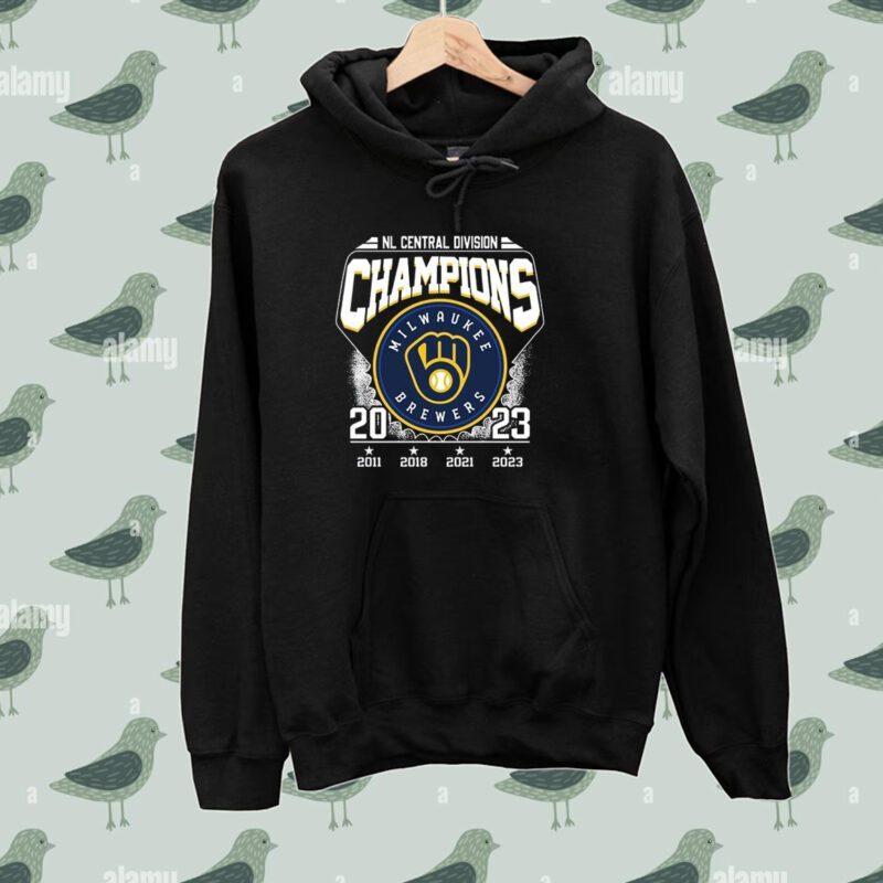 Nl Central Division Champions Milwaukee Brewers 2011 2018 2021 2023 T Shirt