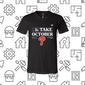 Philadelphia Phillies 2023 Postseason Locker Room V-neck Shirt