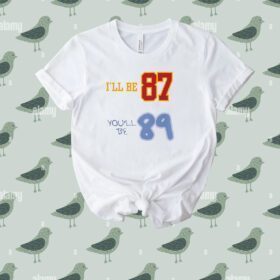 Taylor Swift And Travis Kelce Shirt 87 And 1989 Tee Shirt