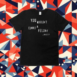 You Wouldn't Commit A Felony Unless Tee Shirt