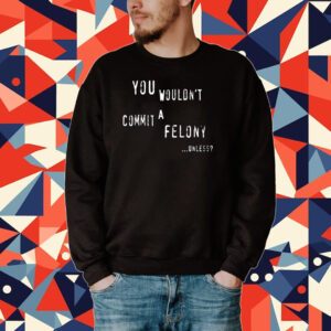 You Wouldn't Commit A Felony Unless Tee Shirt