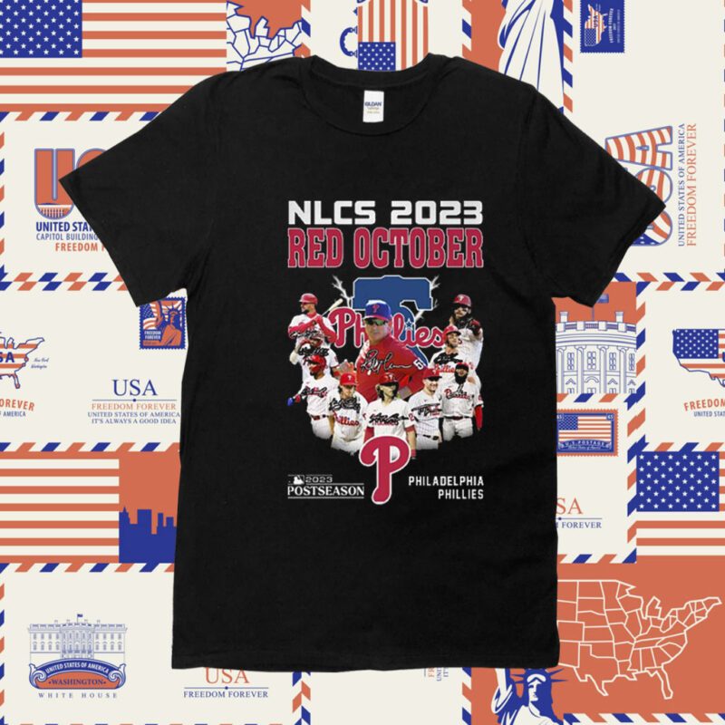 Nlcs 2023 Red October 2023 Postseason Philadelphia Phillies TShirts