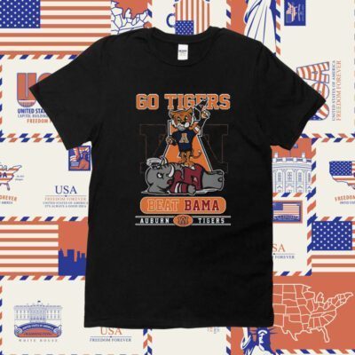 Go Tigers Beat Bama Auburn Tigers Tee Shirt